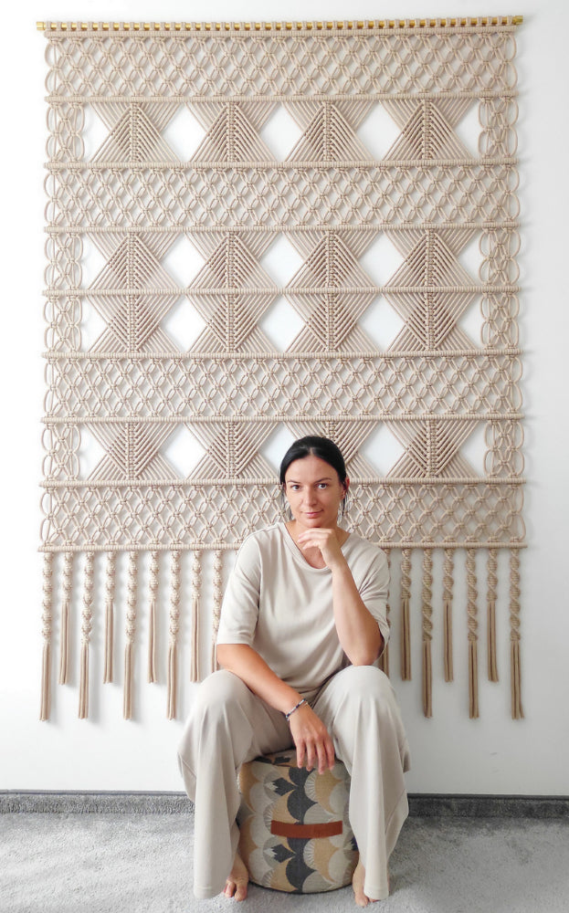 Nordart - unikalne dekoracje ścienne klasy premium. Ręcznie tworzone makramy łączące polskie rzemiosło, nowoczesny design i elegancję wnętrz