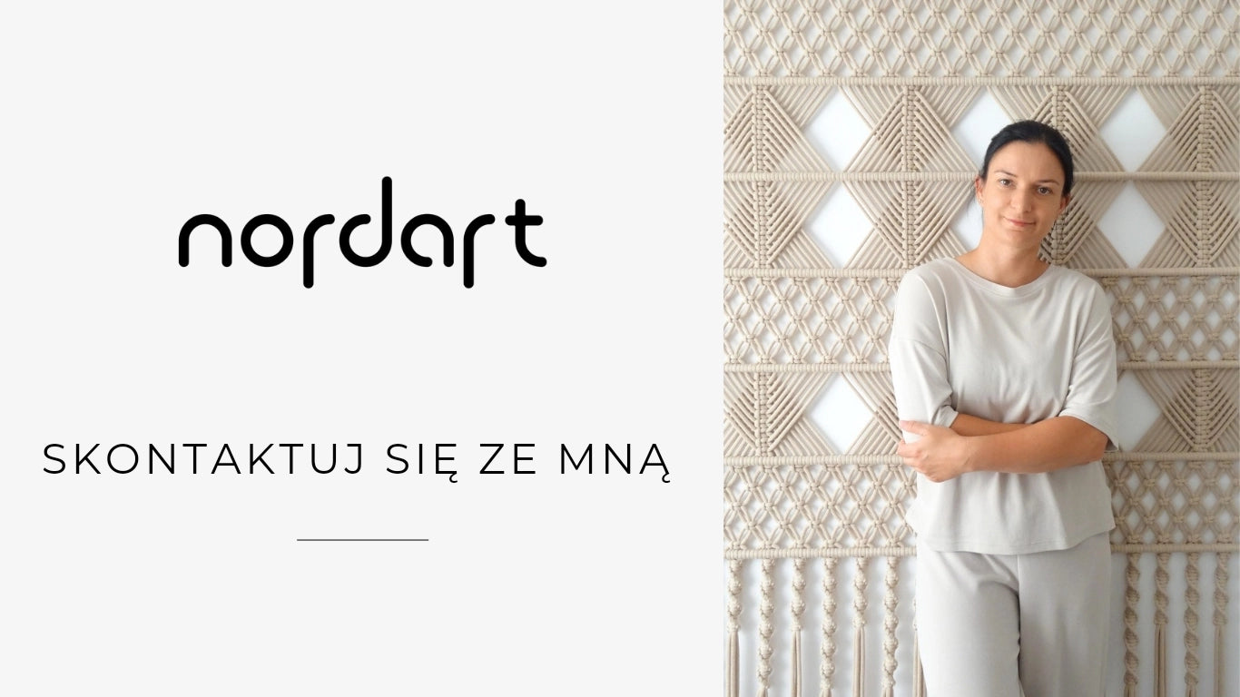 Kontakt z Nordart - pomoc w złożeniu zamówienia na ręcznie wykonywane dekoracje ścienne i makramy premium