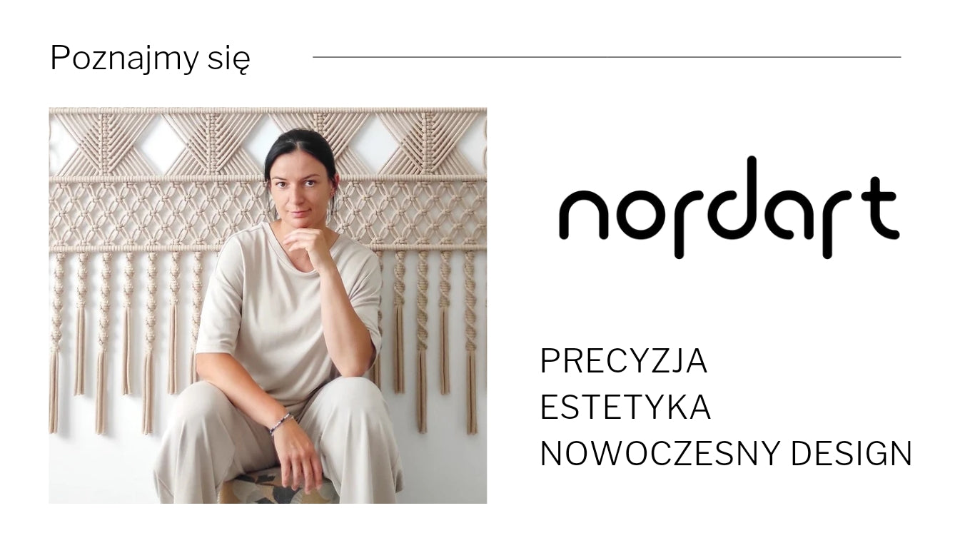 Twórczyni Nordart w otoczeniu unikalnych dekoracji ściennych. Rękodzieło klasy premium łączące elegancję, harmonię i nowoczesny design